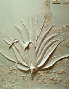 Detail of seascape bas-relief