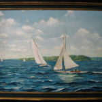  Sailboats
      24' X 36"
Acrylic on canvas